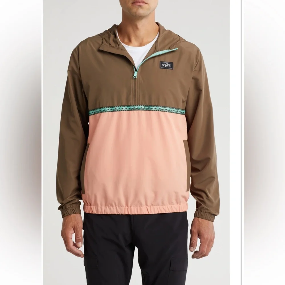 Billabong Rockies Water Repellent Hooded Anorak Mens Medium & Small New - Picture 1 of 6